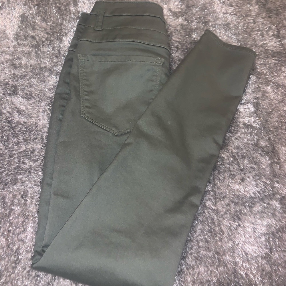 #ArmyGreen #Jeggings High Waist w/ A Satin Feel!